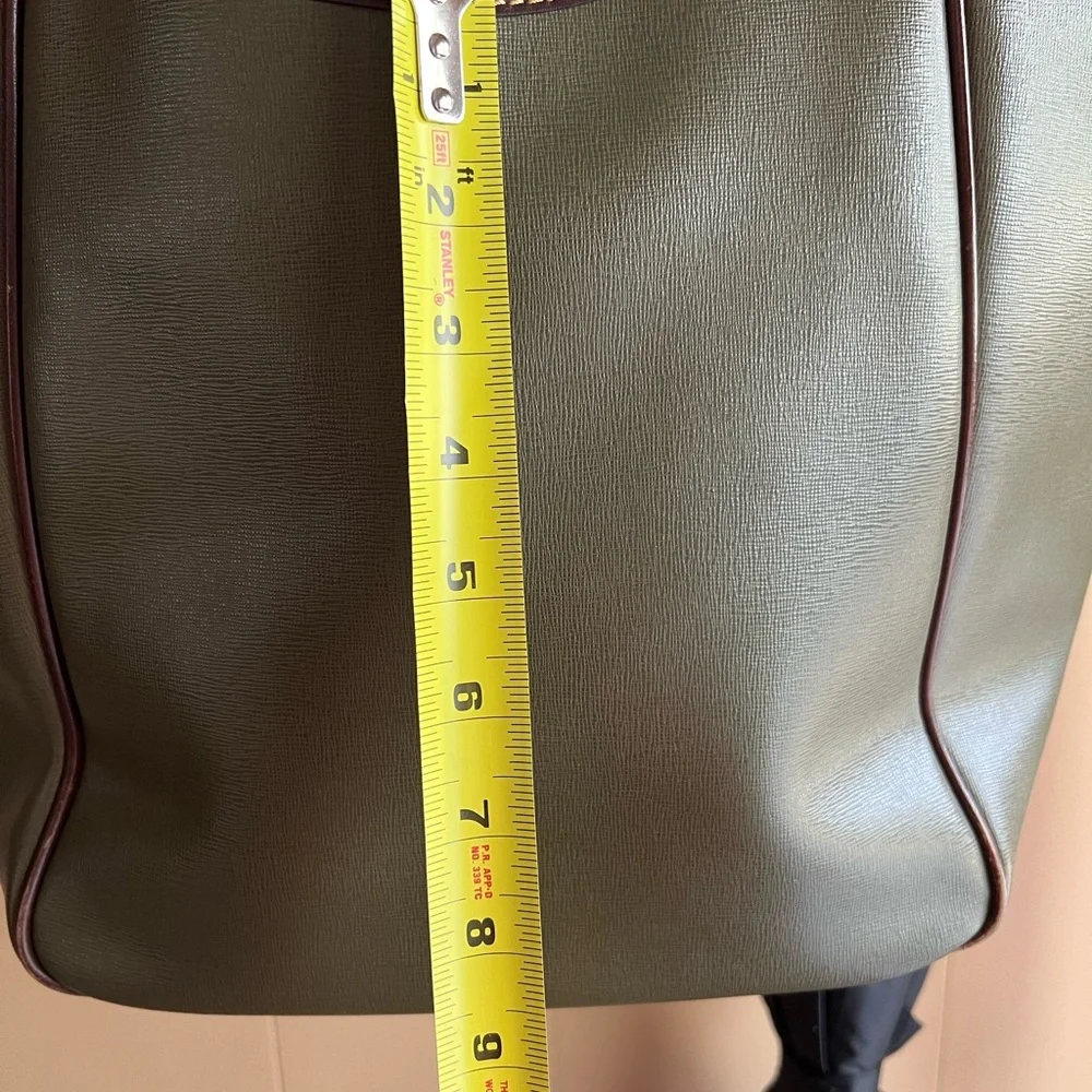 Dooney & Bourke Maddie Saffiano in Green and Brown - Picture 16 of 16